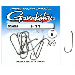 Haczyk Gamakatsu F11 N/L Black Nr6 Haczyk Gamakatsu F11 N/L Black Nr6