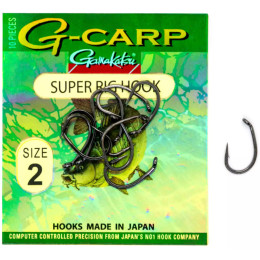 Haczyk Gamakatsu G-Carp Super Rig Hook Black Nr1 Haczyk Gamakatsu G-Carp Super Rig Hook Black Nr1